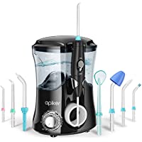 Irrigador Dental Professionale con 8 Boquillas Multifuncionales- Apiker Irrigador Bucal con Capacidad de 600ml- 10…